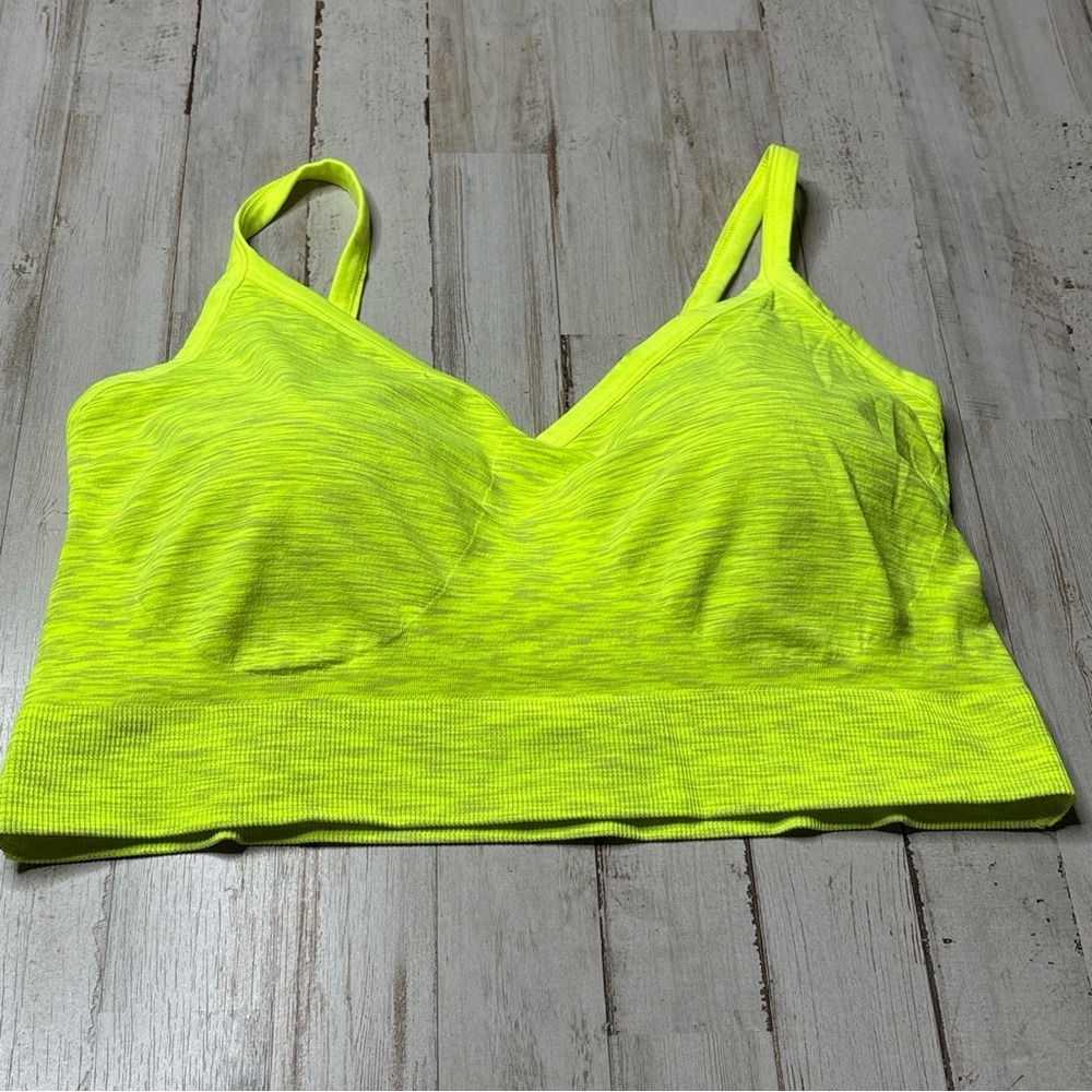 Old Navy Active 2X Womens Activewear Top Sports Bra Neon Built In Bra - Picture 3 of 15